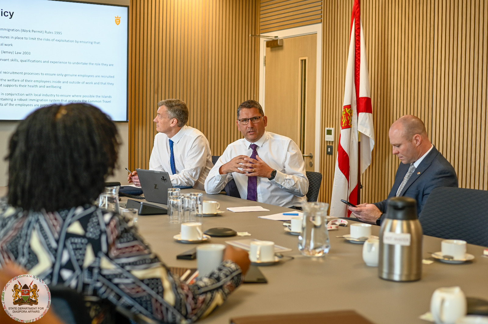 PS NJOGU MEETS WITH JERSEY’S CUSTOM AND IMMIGRATION SERVICE OFFICIALS