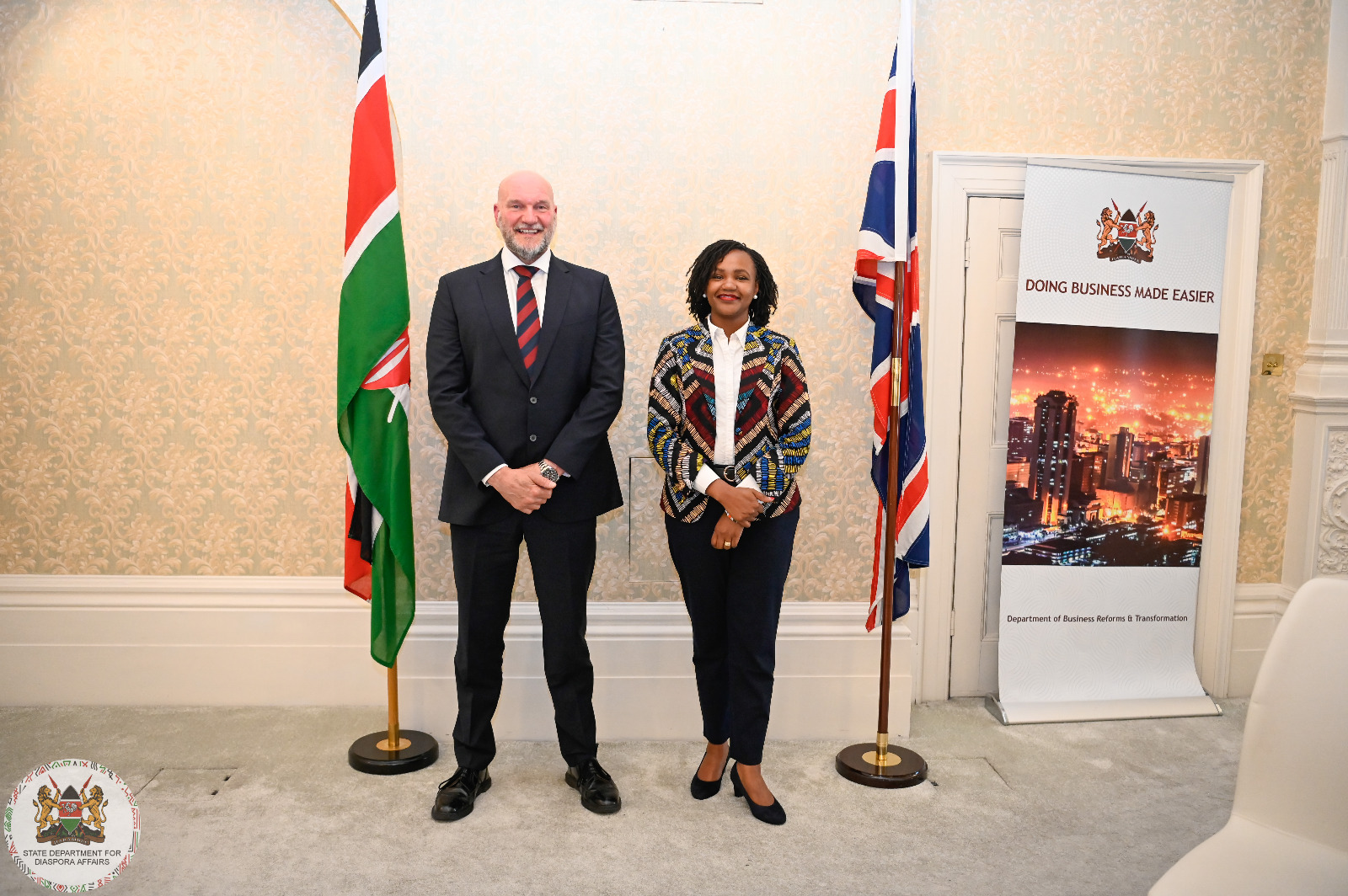 DIASPORA AFFAIRS PS MEETS WITH THE UK LABOR ABUSE AUTHORITY OFFICIALS IN LONDON