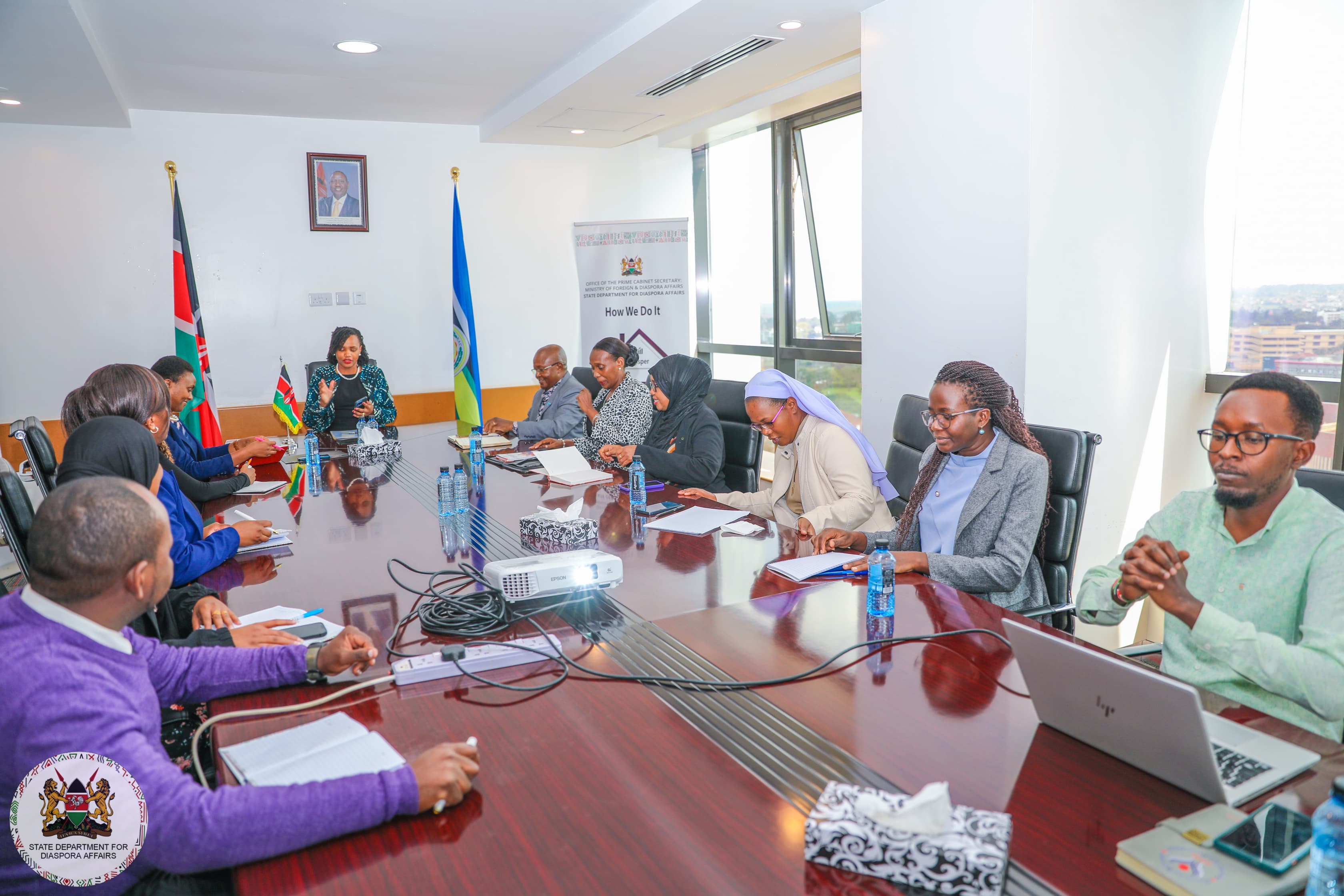 PS NJOGU ENGAGES NAHUSOM TO STRENGTHEN ANTI-HUMAN TRAFFICKING EFFORTS