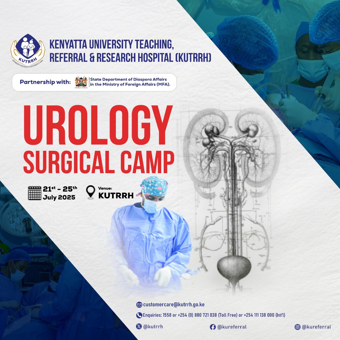 A UROLOGY MEDICAL CAMP ORGANIZED BY KUTRRH, DIASPORA AFFAIRS AND ALLINA HEALTH