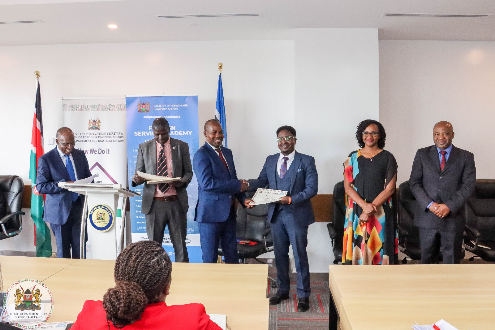 NEWLY-INDUCTED FOREIGN SERVICE OFFICERS CHALLENGED TO CHAMPION DIPLOMACY AND DIASPORA WELFARE