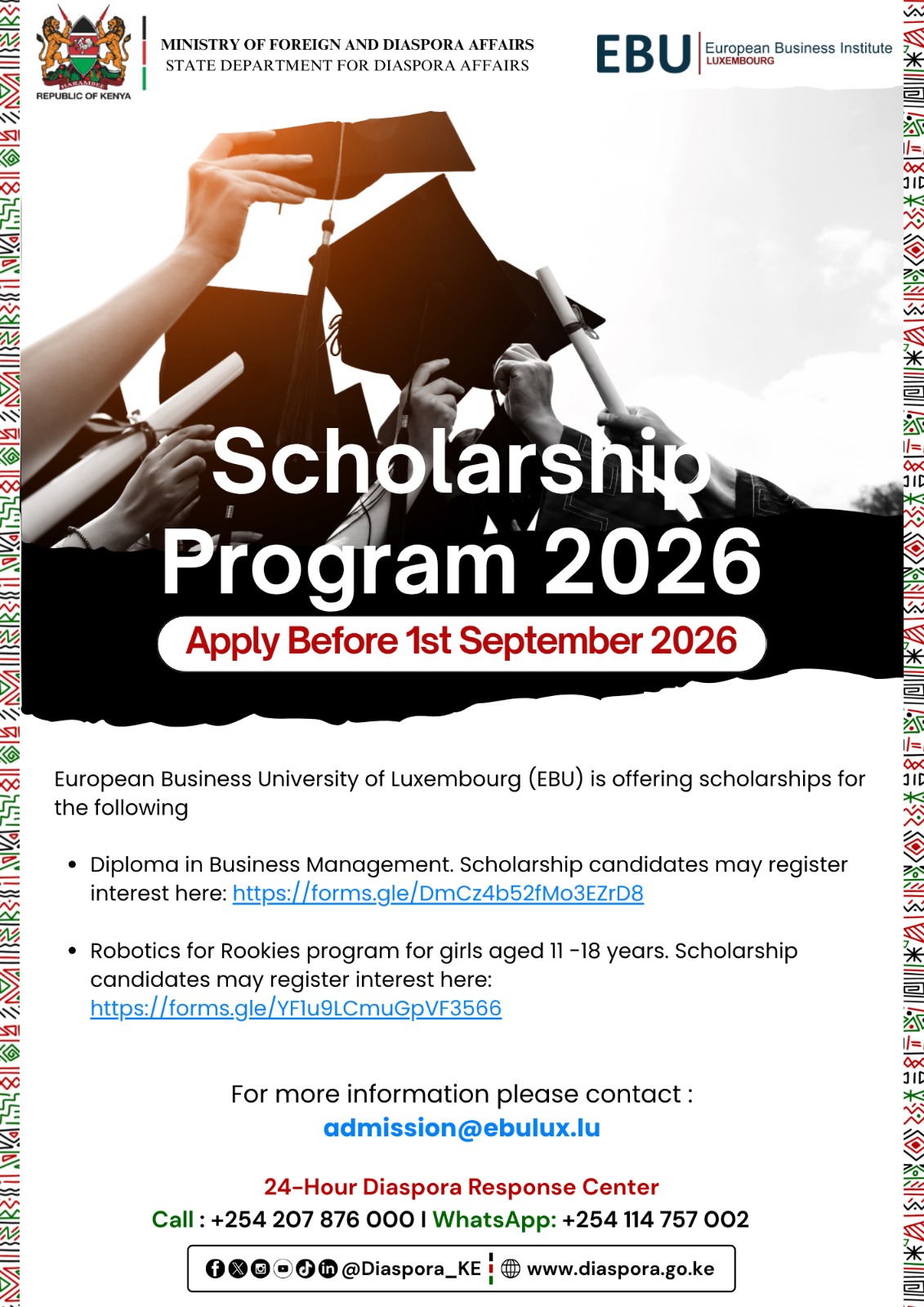 SCHOLARSHIP ALERT: