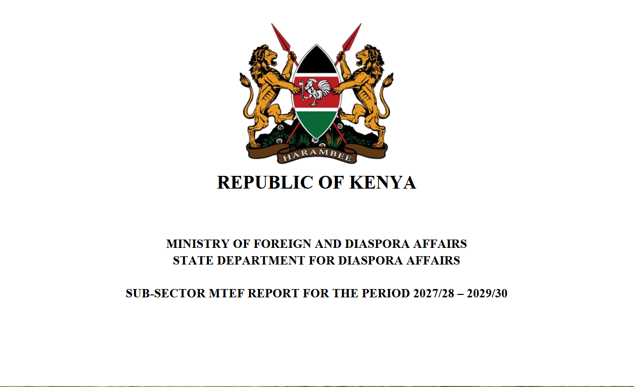 CALL FOR FEEDBACK FROM KENYANS IN THE DIASPORA